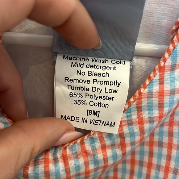 Three sisters  - boys romper. Smocked - Picture 4 of 4